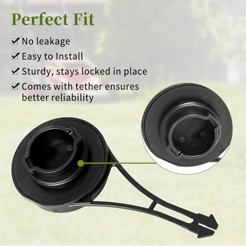 CLSR2U Gas Cap Fit for B&S Mower - Fuel Tank Cap Fit for B&S 625e, Troy Bilt 200 100 Mower with 550EX engine Engines, Gas Tank Caps Fit for Craftsman Hu sqvarna Toro Lawnmower, 799585 - Image 4