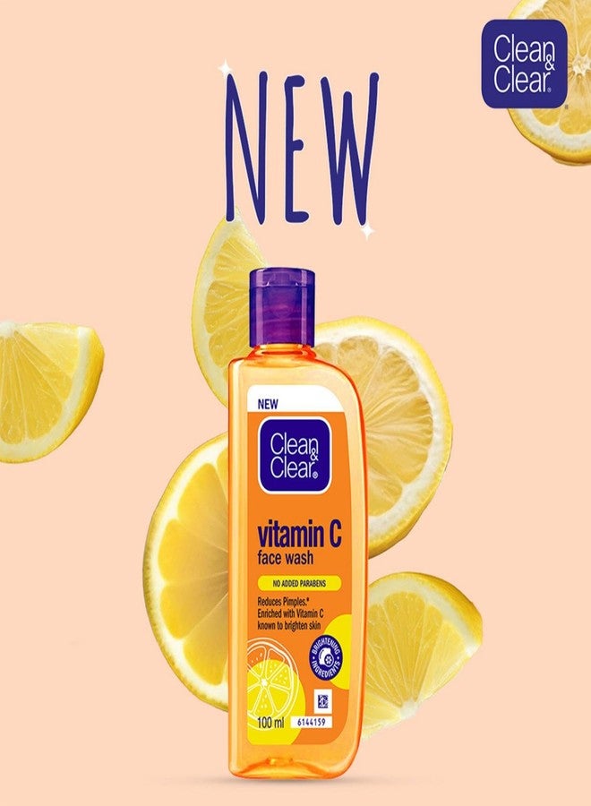 Clean & Clear Vitamin C Face Wash 100ml - Image 2