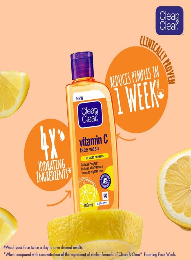 Clean & Clear Vitamin C Face Wash 100ml - Image 4