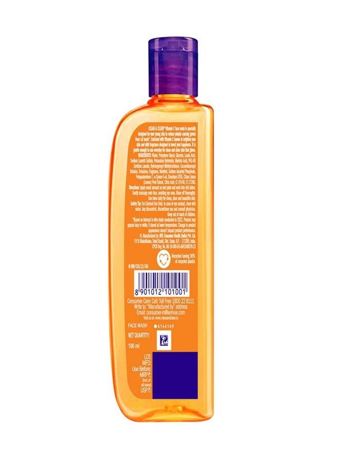 Clean & Clear Vitamin C Face Wash 100ml - Image 1