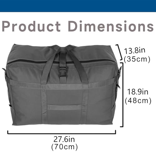 Arxus Travel Duffel Bags, Large 120L Carry on Camping Storage Bag over Luggage for Overnight, Airline, TSA Standard, Soft Heavy Duty Duffle Organizer Bag - Image 4