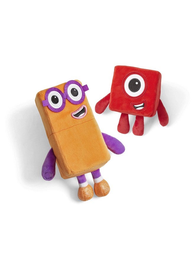 hand2mind hand2mind Numberblocks One & Two Playful Pals Plush, Numbers for Toddlers, Preschool Math Learning Toys, Stuffed Animal Plushies, Counting Blocks Stuffies, Kids Birthday Gifts, Easter Basket Stuffers - Image 4