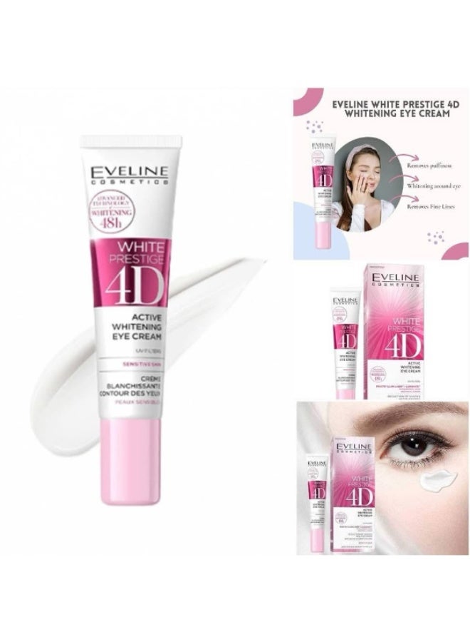 إيفيلين كريم إيفلين وايت برستيج لتفتيح منطقة العين بتقنية 4D، 20 مل - Image 1
