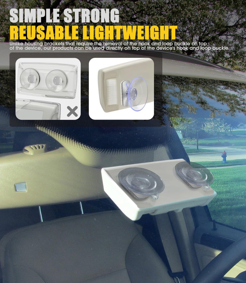 Orzero (2 Sets) Orzero Windshield Holder for EZ Pass/IPass/IZoom - Easy to Install Remove and Transfer Between Vehicles, Ultra Strong Suction Mount - Image 4