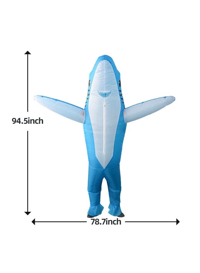 GGEROU Inflatable Shark Cosplay Costume Party Funny Cartoon Animal Blow up Suit for 150-190cm - Image 5
