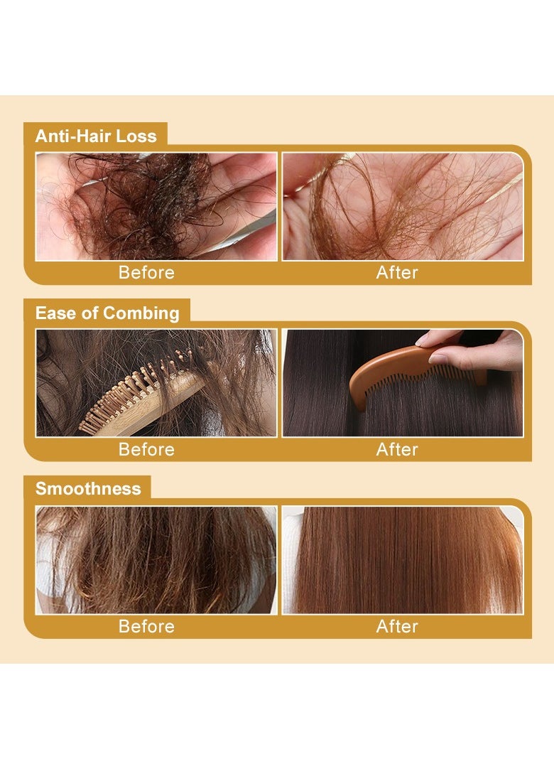 PURC - PURC biotin hair mask can repair and repair hair roots, nourish, smooth, perm and dye, fluffy and smooth hair care hair mask - Image 1