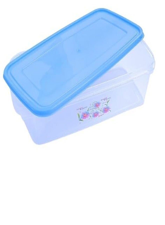 Hookcart Large Plastic Bread Storage Box with Lid, 4000 ML Transparent Fridge & Freezer Organizer, Food Storage Container for Bread, Cakes & Snacks, Pack of 2 - Image 5