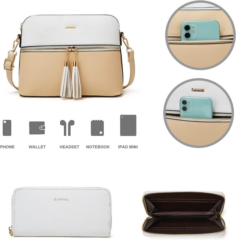 YTL Women Fashion Handbags Wallet Tote Bag Shoulder Bag Top Handle Satchel Purse Set 4pcs - Image 5