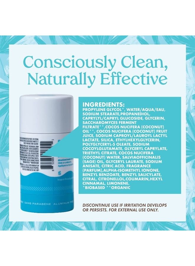 Deodorant for Women with Organic Coconut Oil | Aluminum Free Deodorant | Non Toxic Deodorant, Vegan, Gluten Free, Paraben Free, Deodorant for Men & Women | 2.0 oz | Beach