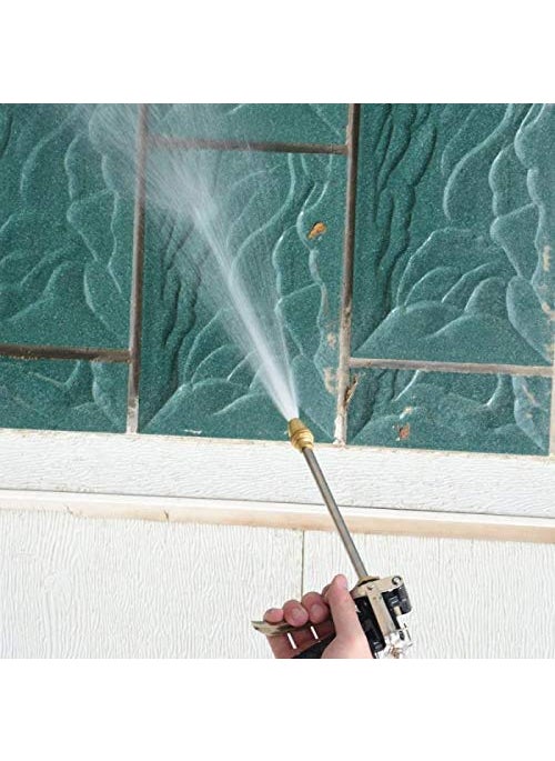 Swabs Swabs Water Spray Gun High Performance Copper Head Long Brass nozzle In Black Color with Comfortable Grip High Pressure Washer Nozzle Black Color  - Image 2