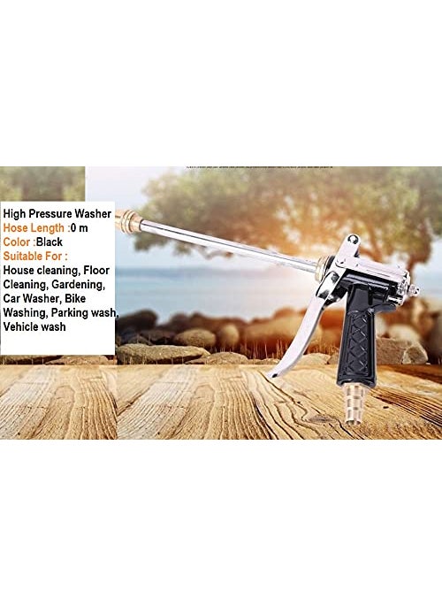 Swabs Swabs Water Spray Gun High Performance Copper Head Long Brass nozzle In Black Color with Comfortable Grip High Pressure Washer Nozzle Black Color  - Image 5