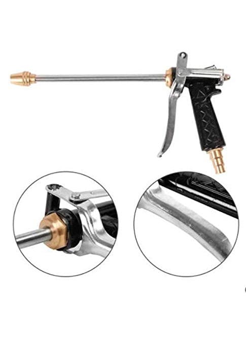Swabs Swabs Water Spray Gun High Performance Copper Head Long Brass nozzle In Black Color with Comfortable Grip High Pressure Washer Nozzle Black Color  - Image 4