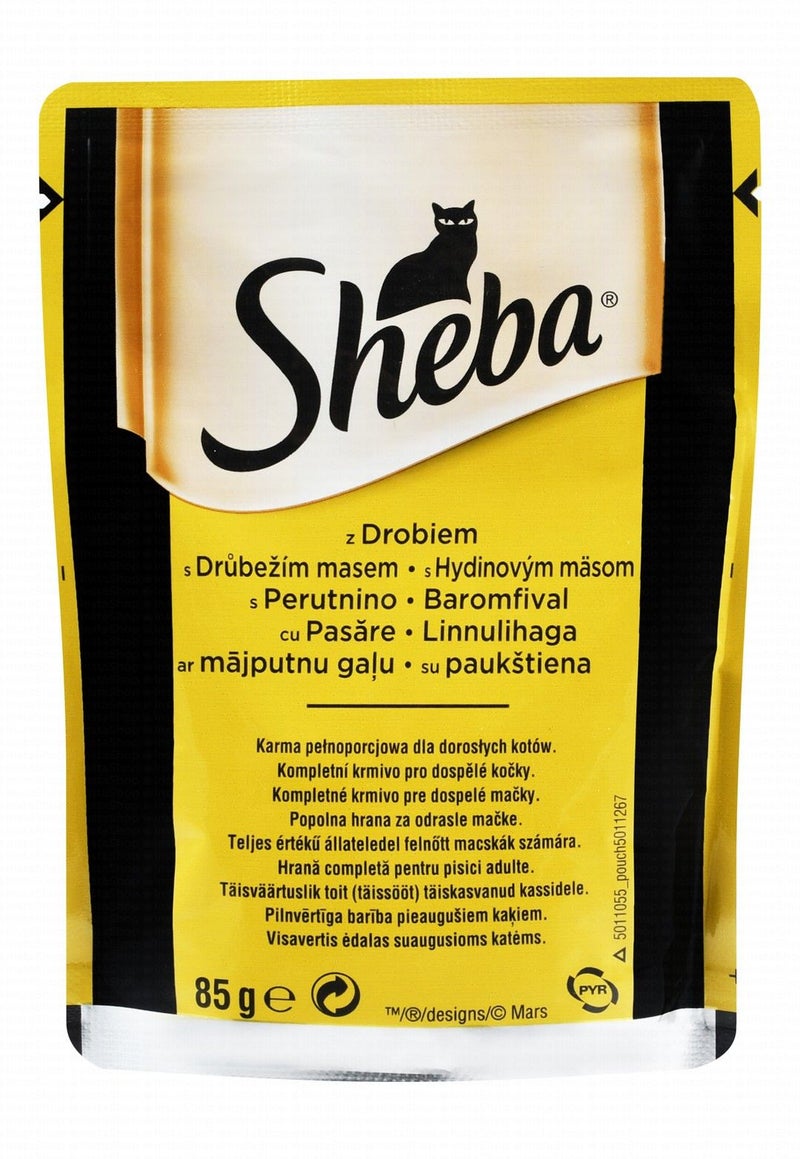 Sheba Wet Cat Food with Poultry for Adult Cats - 85 gr - Image 2
