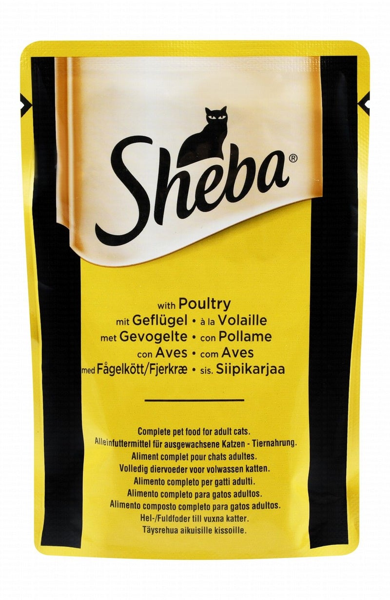 Sheba Wet Cat Food with Poultry for Adult Cats - 85 gr - Image 1