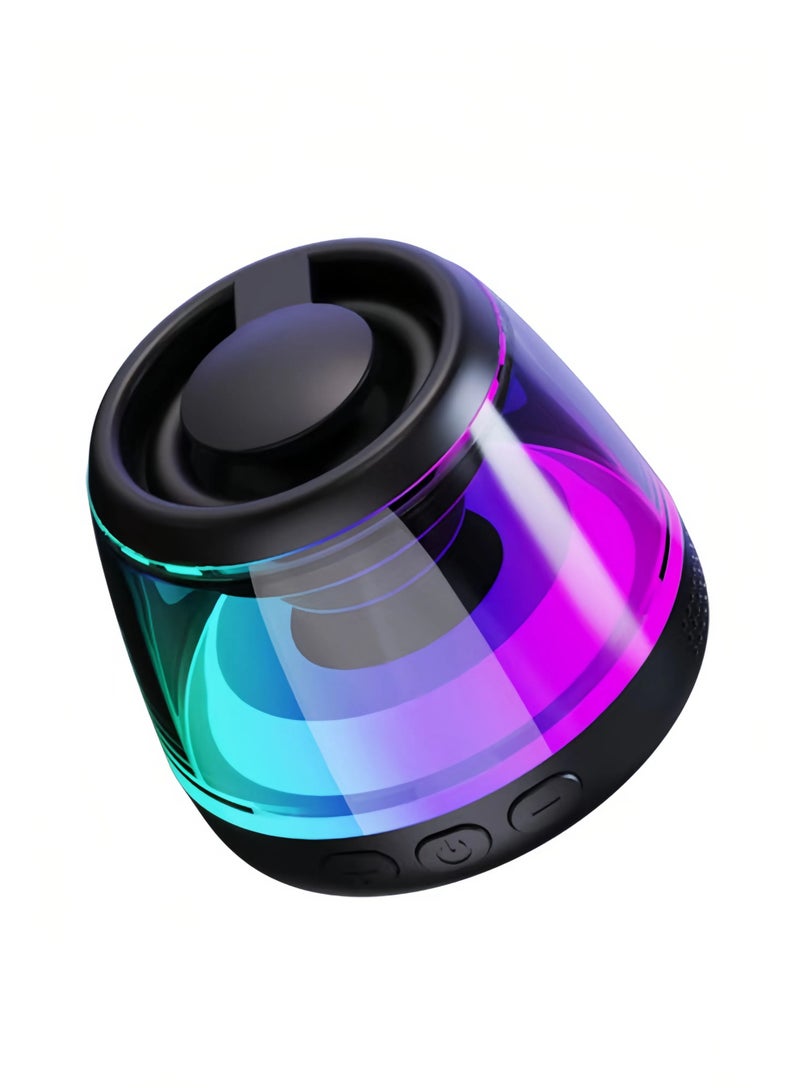 Beauenty Portable Mini Bluetooth Stereo Speaker with Magnet and LED RGB Lights, Small Magnetic Wireless Stereo Pairing Speaker, Gaming Home Audio Outdoor Sports Camping - Image 1