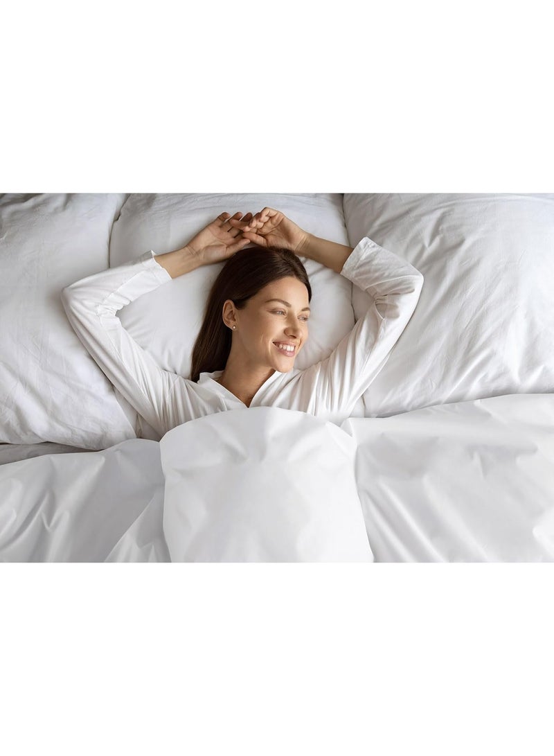 Sleep Philosophy Bed Guardian 3M Scotchgard Moisture Wicking Treatment Comforter Protector Duvet Cover with Zipper Flap - Waterproof, Full/Queen, White - Image 3
