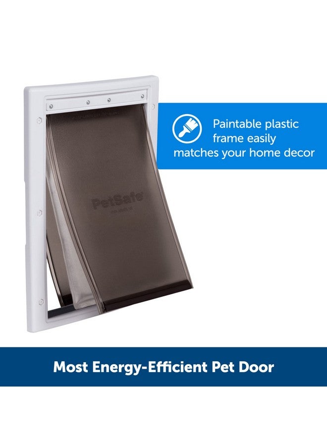 PetSafe PetSafe Extreme Weather Small Dog and Cat Door for Exterior Door - Energy Efficient Door for Cats and Dogs - Insulated Flap System - Small - Plastic Frame - Image 3