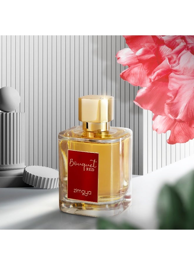 zimaya Zimaya Bouquet Red Unisex Eau De Parfum, 100ML  - Image 3