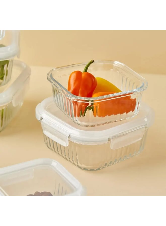 نيو فلام Neoflam Wavelock Glass Food Storage – 800ml Square - Image 2