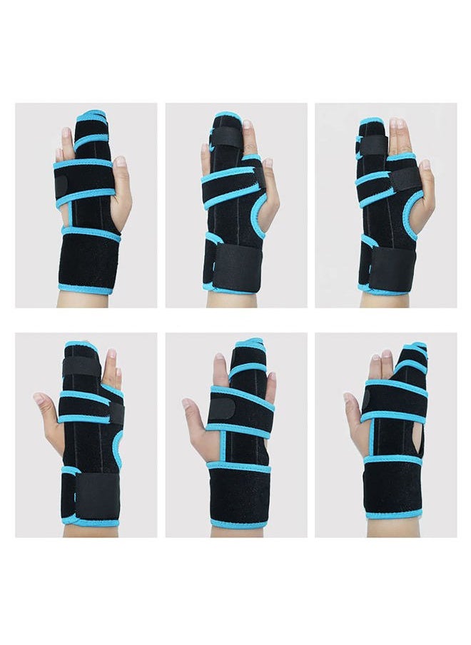 MioCloth Finger Splint Injured Finger Protector, Adjustable Two Finger Brace Hand And Wrist Support, Finger Straightening Immobilizer For Broken Fingers, Arthritis, Mallet Finger, Sprains, Finger Pain Relief  - Image 3