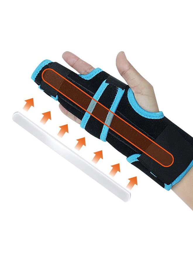 MioCloth Finger Splint Injured Finger Protector, Adjustable Two Finger Brace Hand And Wrist Support, Finger Straightening Immobilizer For Broken Fingers, Arthritis, Mallet Finger, Sprains, Finger Pain Relief  - Image 2