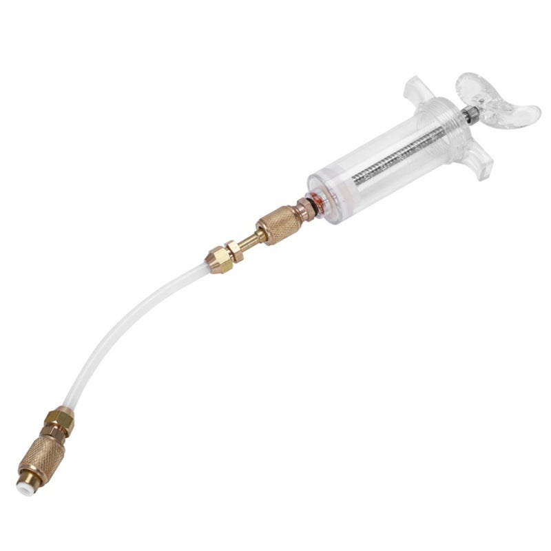Low-Side Quick Coupler Adapter 1/4 Inch Female SAE Connector - High Quality 1Oz Hand Turn Pump Oil Injector for Home Office and Car AC Systems, Leak Monitoring - Image 2