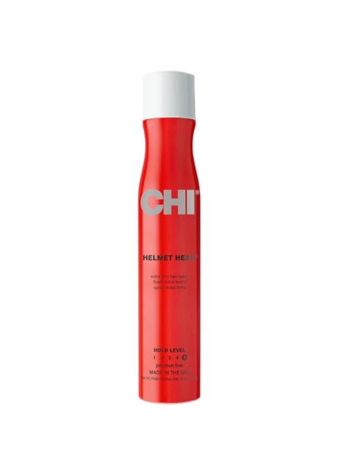 CHI CHI Helmet Head Extra Firm Hairspray, Protects Against Humidity & Creates Voluminous Hairstyles, Sulfate & Paraben-Free, 10 Oz 