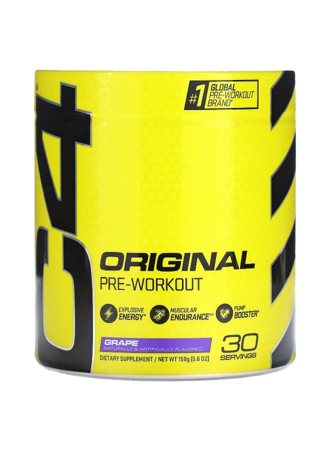 C4  Cellucor C4 / Cellucor, C4 Original, Pre-Workout, Grape, 5.6 oz (159 g)  - Image 1