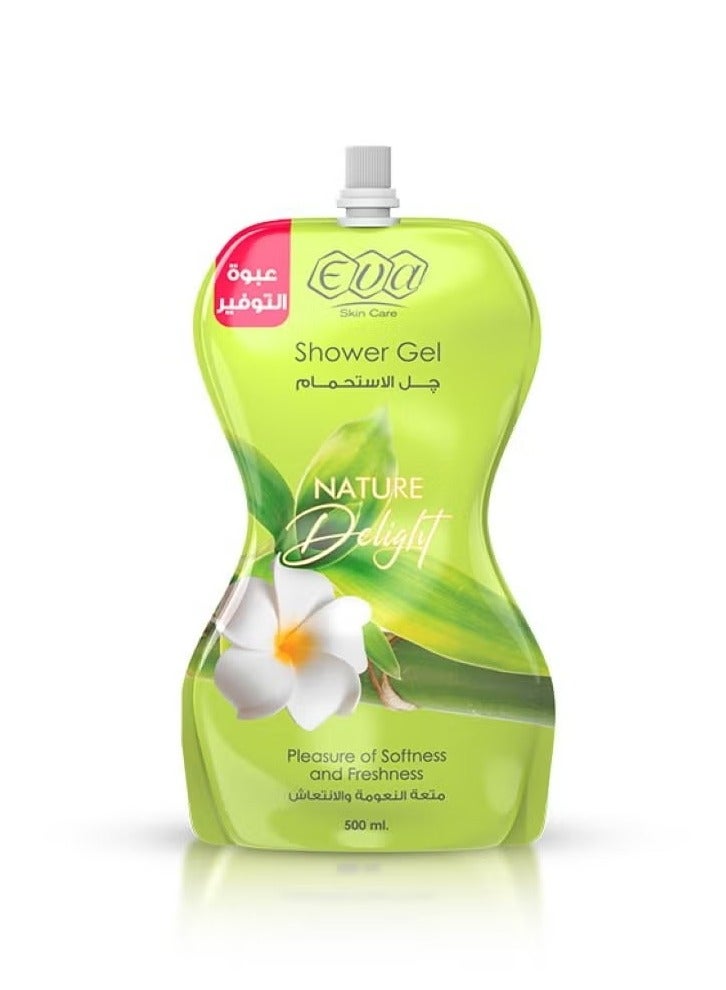 Eva Shower Gel Pouch Delight Nature 500 ML 