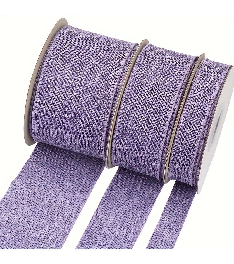 4 Inch Wired Burlap Ribbon Island Blue for Gift Wrapping Wreath and Christmas Tree Decoration 20 Yards - Image 3