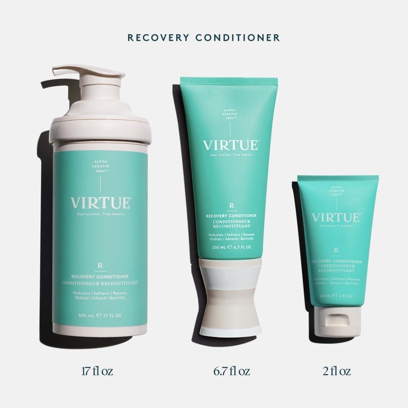 VIRTUE Recovery Conditioner with Keratin Hydrates, Softens, and Renews Damaged Hair, Sulfate Free, Color Safe - Image 5