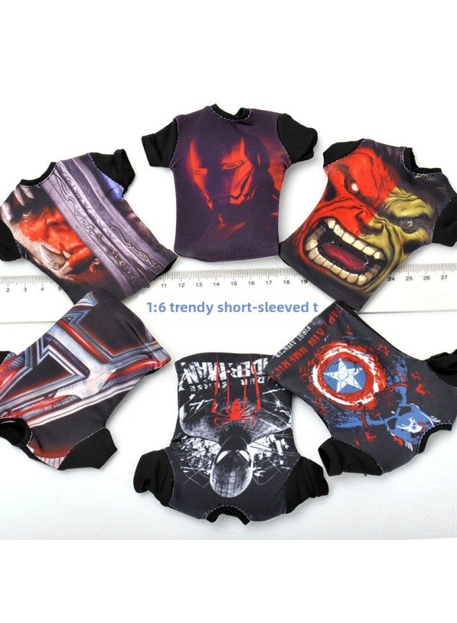 Baddeus Direct 1/6 Scale Mini Toy Clothing Fashion Trend T-shirt Model 12 Inch Soldier Accessories-Color:Section E - Image 4