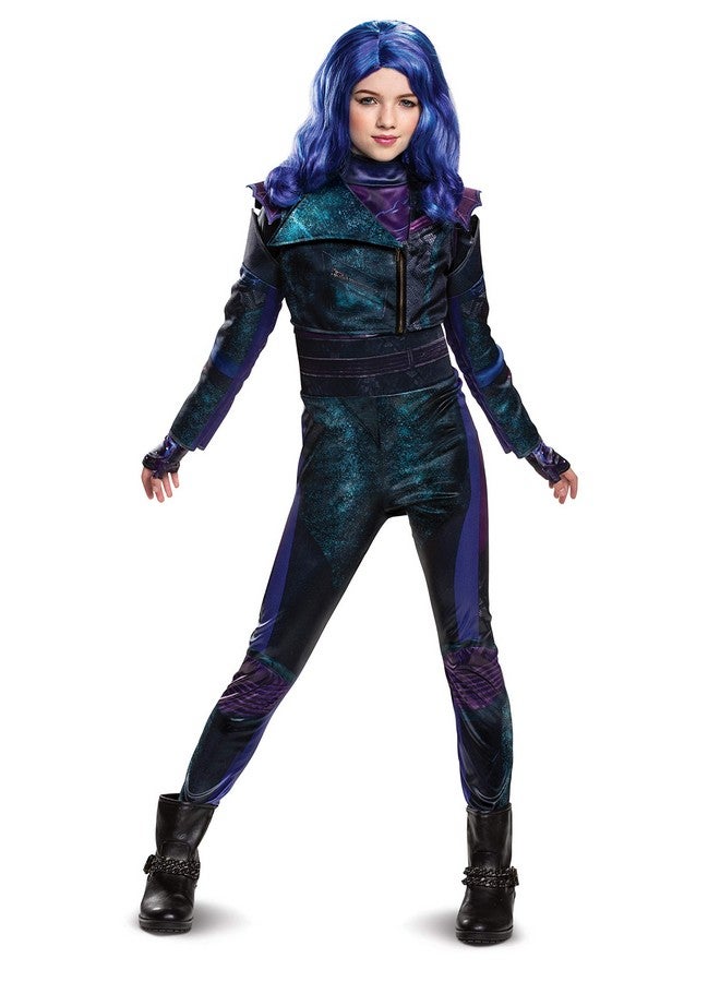 Disguise Disney Mal Descendants 3 Deluxe Girls' Costume Purple Small (Ize/4-6X) - Image 1