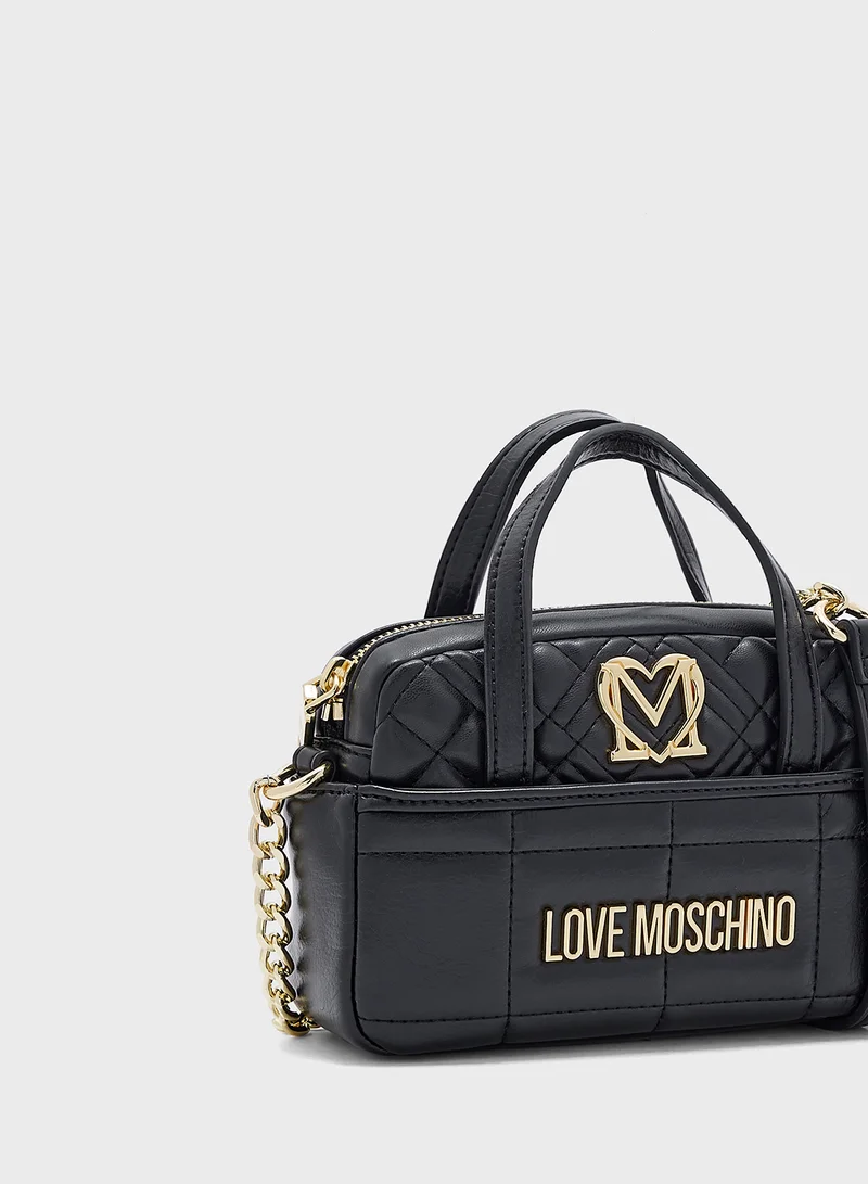 Love Moschino BLACK PU-BLACK PU BLACK PU-BLACK PU