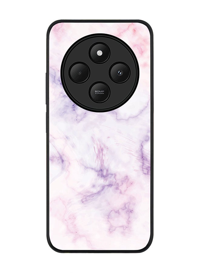 Stylizedd For Xiaomi Redmi 14C / 14R Case,Slim fit Camera Protection, Shockproof Thin Phone cover - Marble Print Cotton Candy - Image 1