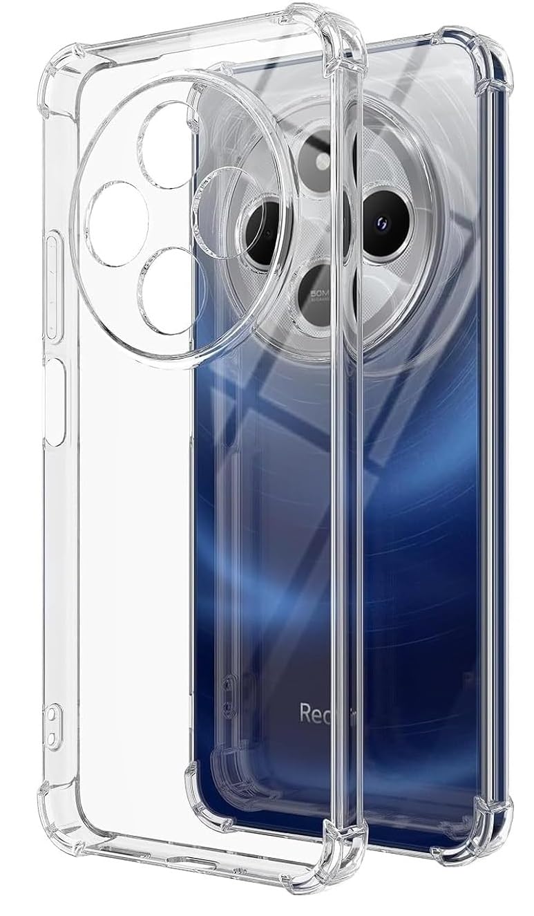 Glasgow | for [ Poco M7 5G ] | Back Cover Premium TPU Bumper Shockproof Case Cover for [ Poco M7 5G ] - Transparent - Image 1