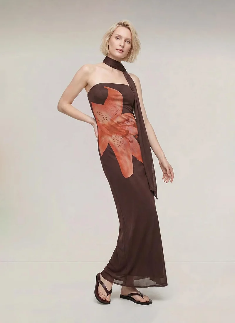 فيرو مودا Women's VMROSETTA Sleeveless Maxi Scarf Dress