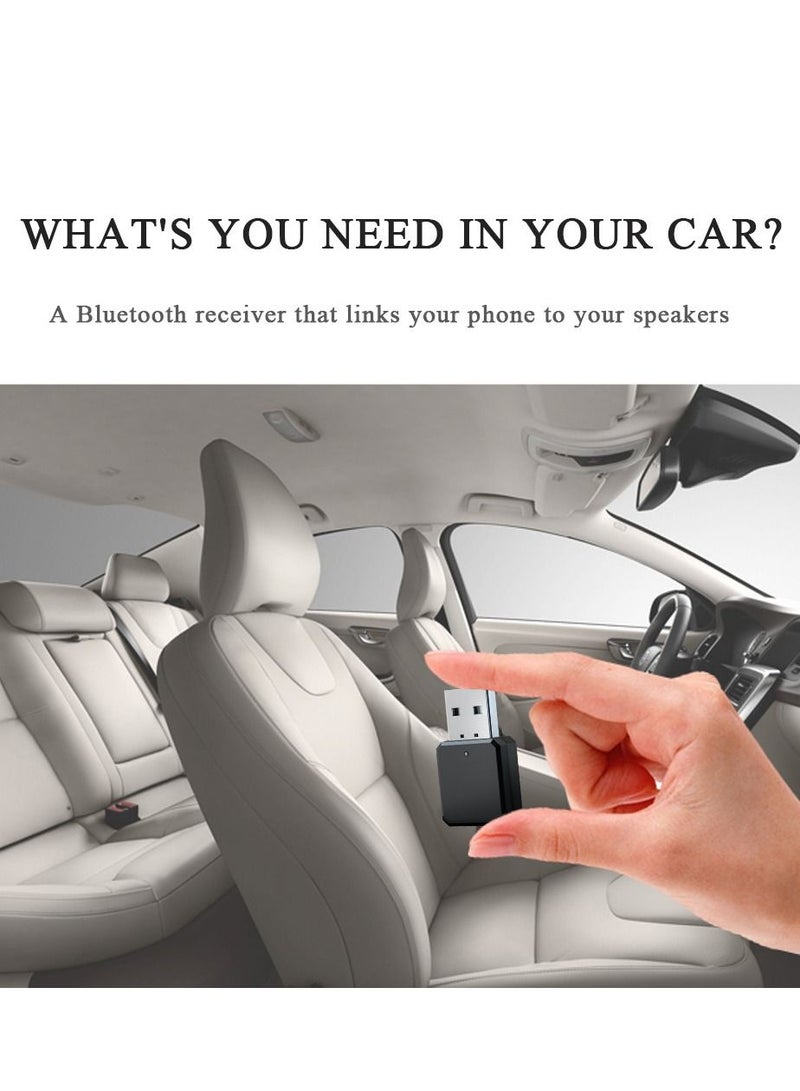 USB Audio Receiver Portable Lightweight Not Need To Use 3.5mm Cable 10m/32.8ft Bluetooth USB Transmitter with 3.5mm AUX Cable for KN318 - Image 5