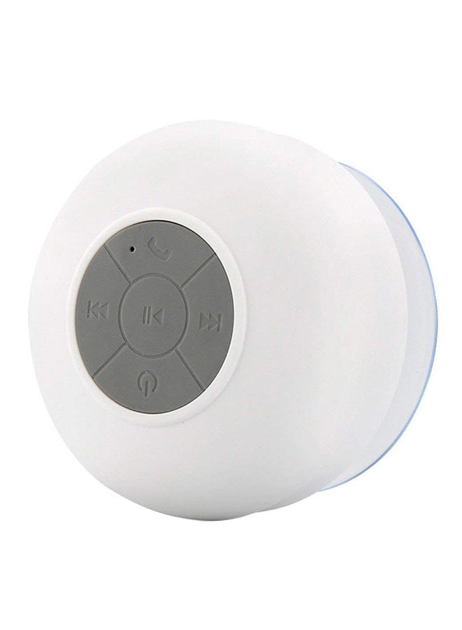 NIBEMINENT Mini Portable Waterproof Bluetooth 3.0 Speaker White  - Image 1