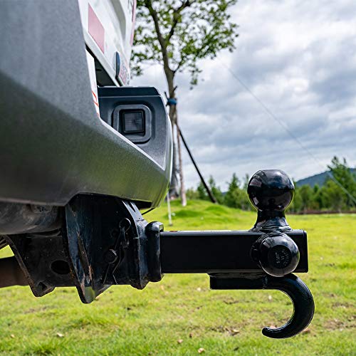 Towever 84181P Towever Class 3/4 Trailer Hitch 2 Inch Ball Hitch with Hook (Black, Hollow Shank), for Pickup Truck Hitch Receiver Pin and Clip Included - Image 5