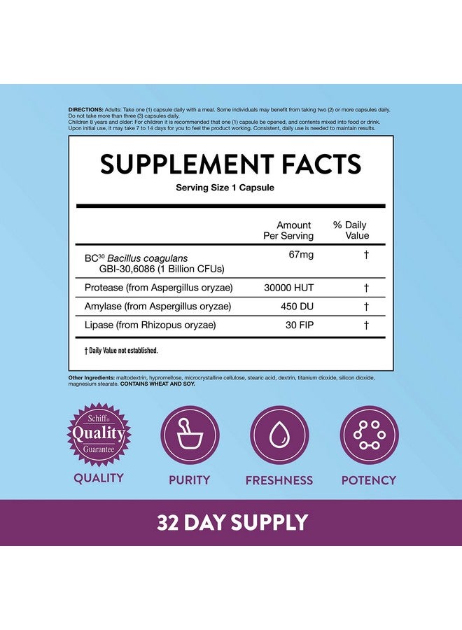 Digestive Advantage IBS Probiotics For Digestive Health & Intensive Bowel Support, Probiotics For Women & Men with Digestive Enzymes, Support for Occasional Bloating & Gut Health, 32ct Capsules - Image 3