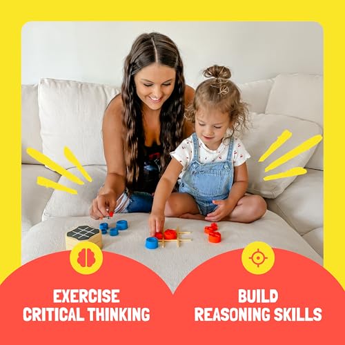 GiiKER Tic Tac Toe Bolt Game, Original 3-in-1 Handheld Puzzle Game, Portable Travel Games for Car Ride, Toys Gift Idea for Kids and Adults, Birthday Gifts for Boys Girls - Image 4