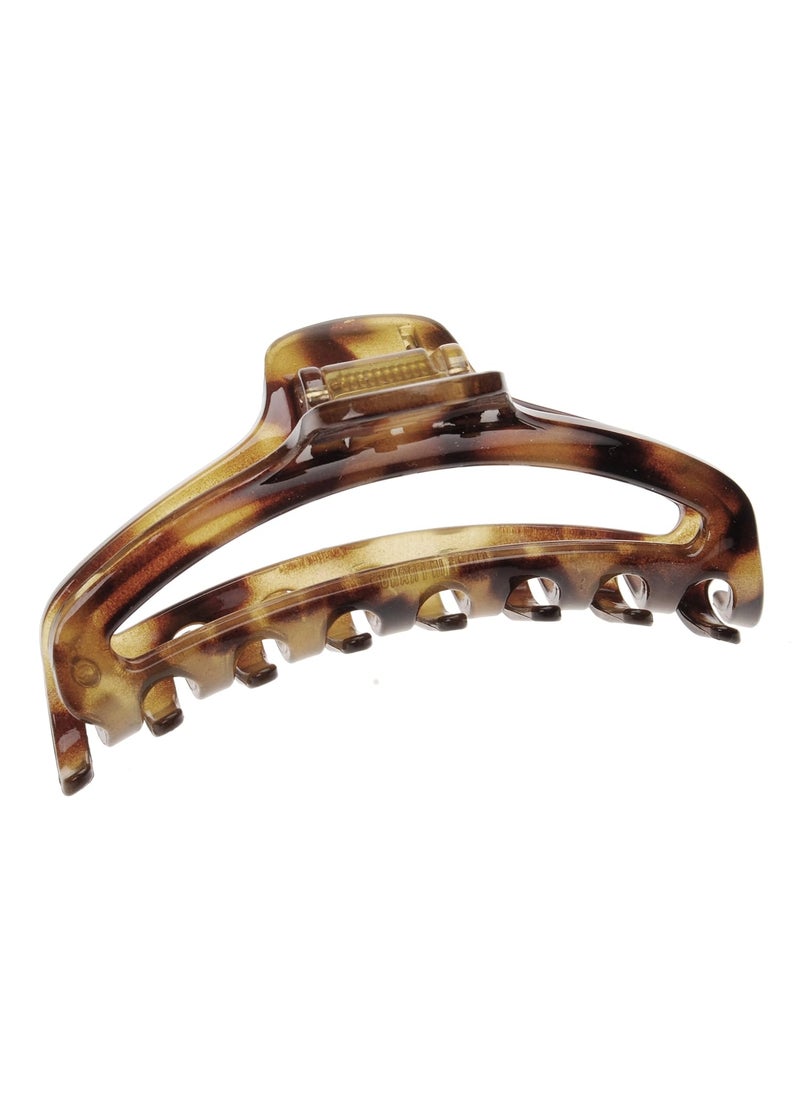 France Luxe France Luxe Belle Small Narrow Cutout Curve Jaw  Tokyo Amber 