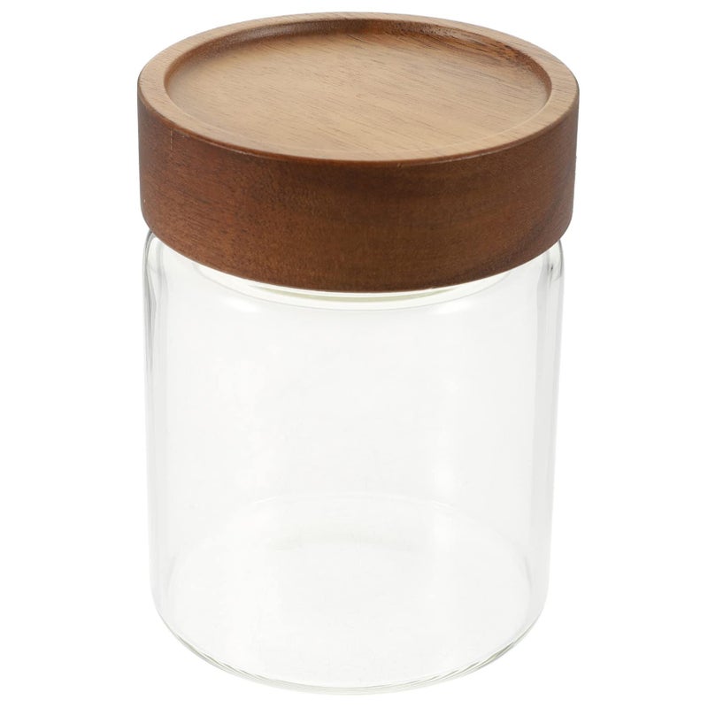 Airtight Glass Coffee Bean Canister 350ml Kitchen Storage Jar - Image 2