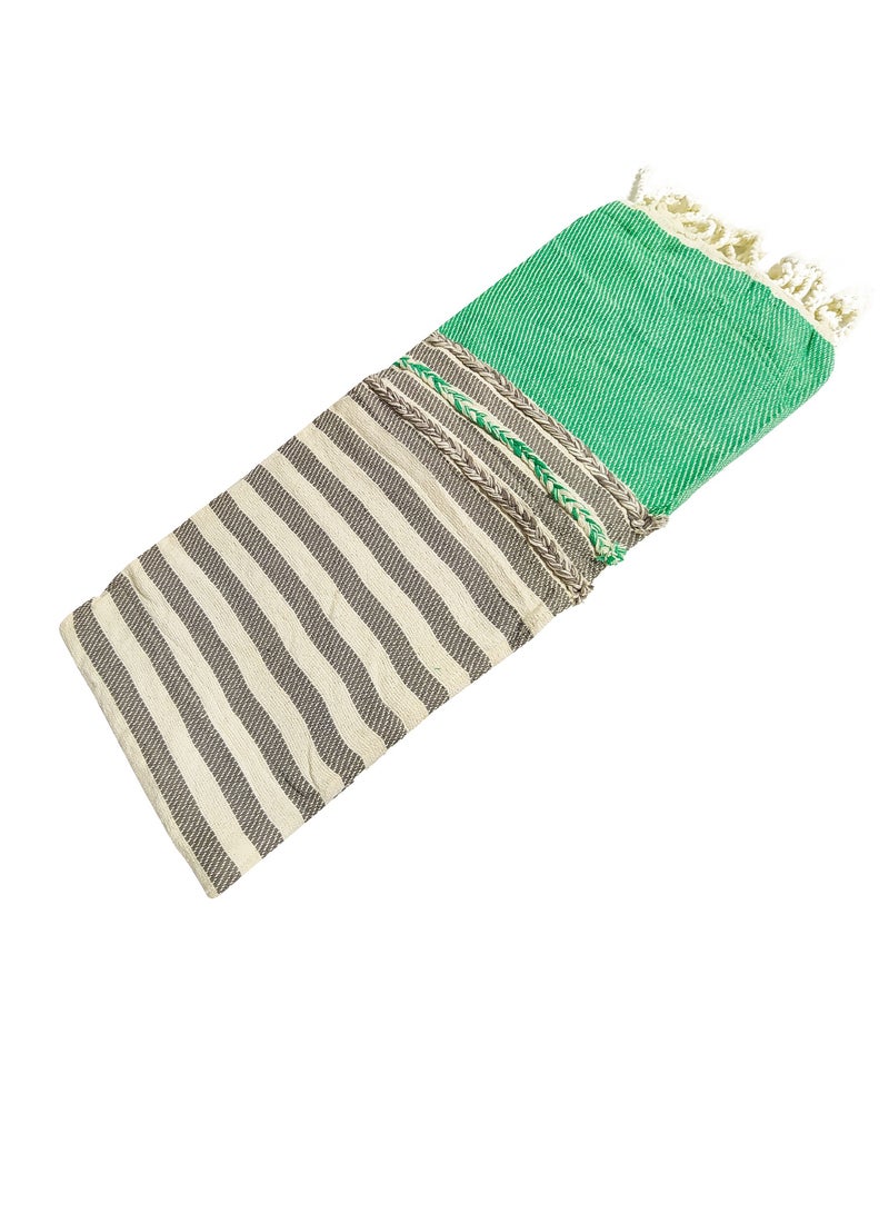 Handloom Cotton Bed Blanket Size 127 x 153 cm with an Elegant Design to Add a Touch of Luxury to Your Home. - Image 1