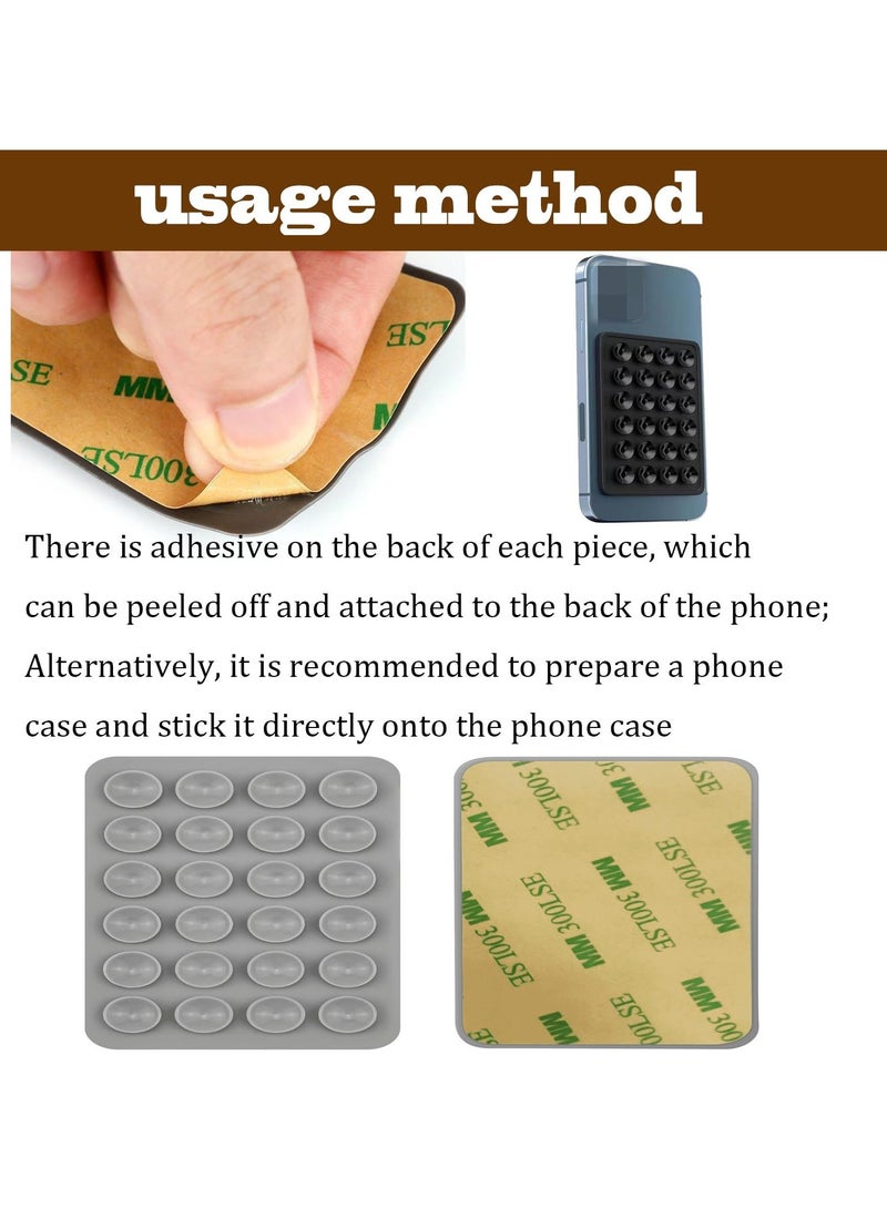 12 Pieces Silicone Suction Cup Phone Case Mount, Phone Accessories Hands-Free Strong Grip Holder for Selfies and Videos, Silicon Phone Stand Sticky for iPhone and Android - Image 3