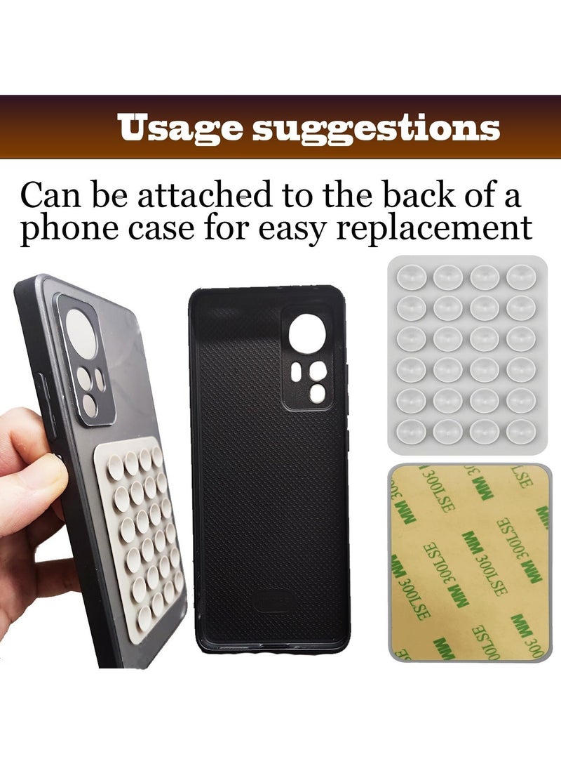 12 Pieces Silicone Suction Cup Phone Case Mount, Phone Accessories Hands-Free Strong Grip Holder for Selfies and Videos, Silicon Phone Stand Sticky for iPhone and Android - Image 4
