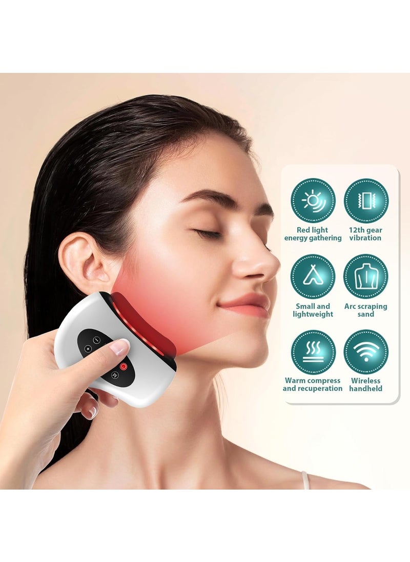 DubaiGallery Vibration Electric Gua Sha Scraping Massager, 9 Levels, Stone Needle, Hot Compress, Massage, Light Massage Tool, Heated Guasha Machine Stone WarmersStone Warmers  - Image 3