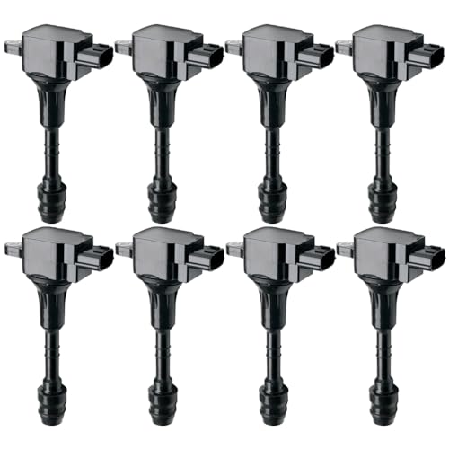 N51WSTAR IGNITION COIL PACKS SET OF 8 COMPATIBLE WITH INFINITI FX45 M45 Q45 QX56 NISSAN ARMADA PATHFINDER TITAN 4.5 5.6 V8 VK45 VK56 TB48 Replacement For 22448-7S015 22448AR215 UF510 UF568 UF482 - Image 1