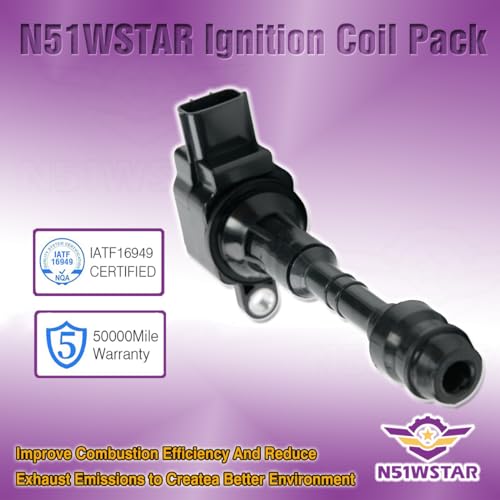 N51WSTAR IGNITION COIL PACKS SET OF 8 COMPATIBLE WITH INFINITI FX45 M45 Q45 QX56 NISSAN ARMADA PATHFINDER TITAN 4.5 5.6 V8 VK45 VK56 TB48 Replacement For 22448-7S015 22448AR215 UF510 UF568 UF482 - Image 4